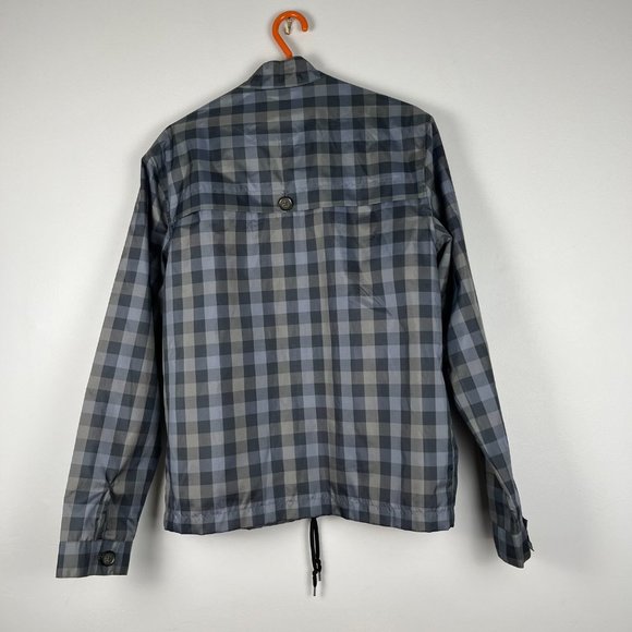 An original Penguin by Munsingwear Checker Gray/Blue Windbreaker size Medium - Picture 2 of 11